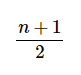 Fórmula para calcular la mediana.